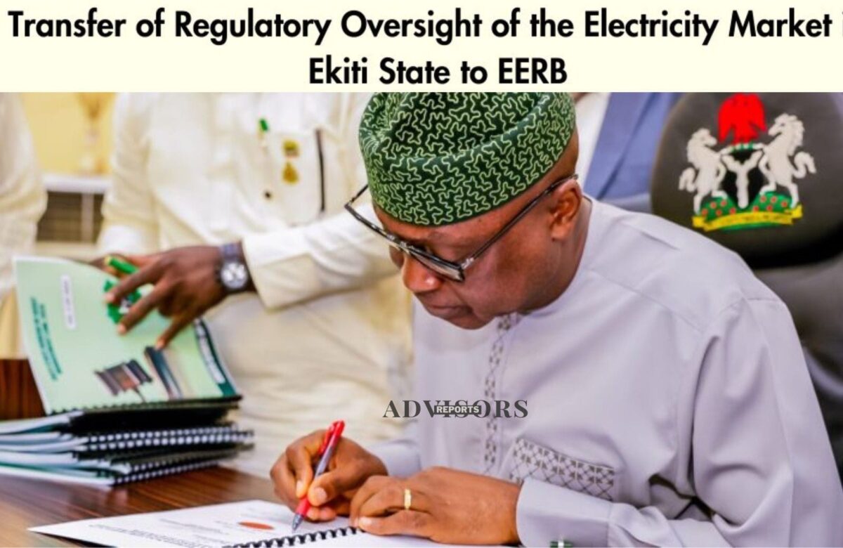 Ekiti State Govt takes over electricity market oversight from NERC