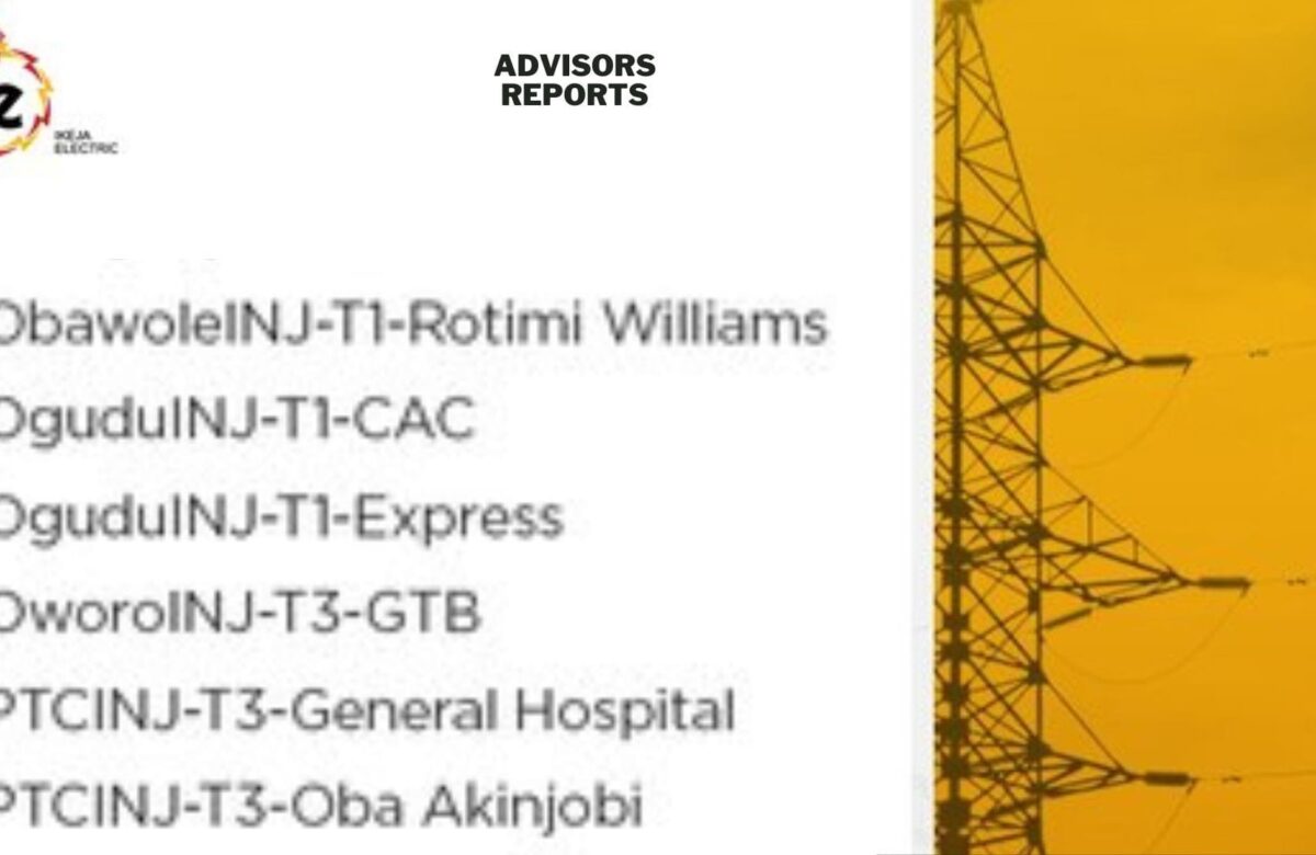 NERC upgrades Obawole, Ogudu, 4 others, boosts Ikeja Electric’s Band A feeders from 45 to 51 