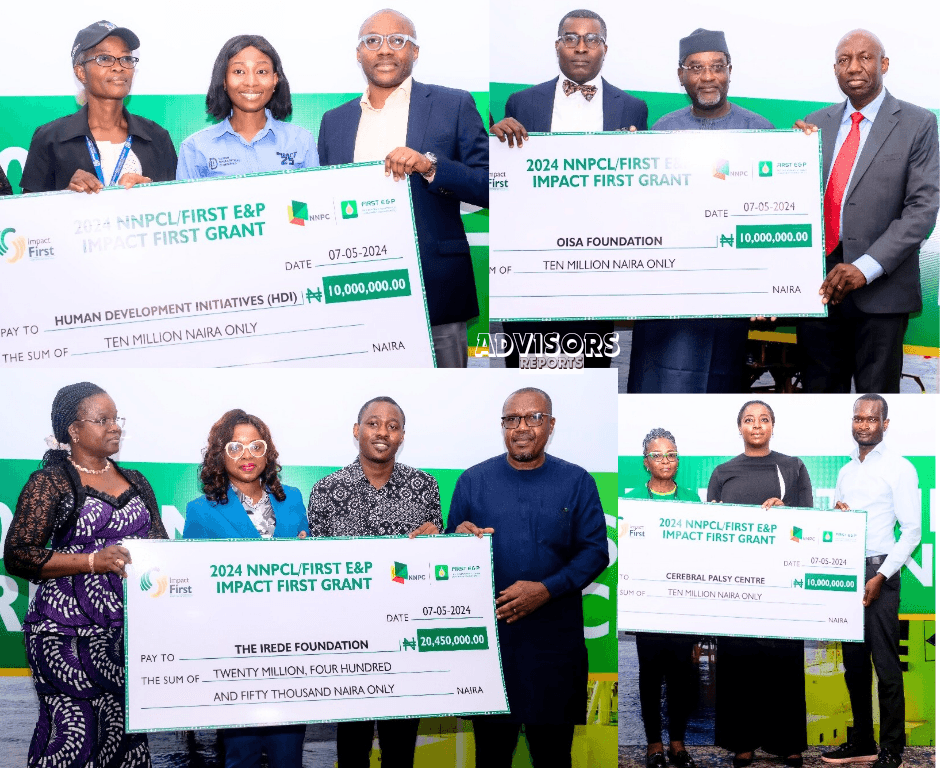 NNPC/First E&P JV donates N53.4m to Nigerian NGOs for healthcare, education, others