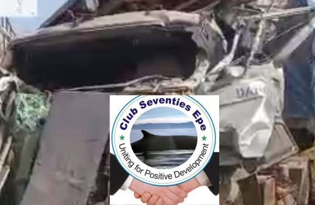 Club Seventies Epe urges stricter road safety measures, condoles with victims of tragic Epe accident