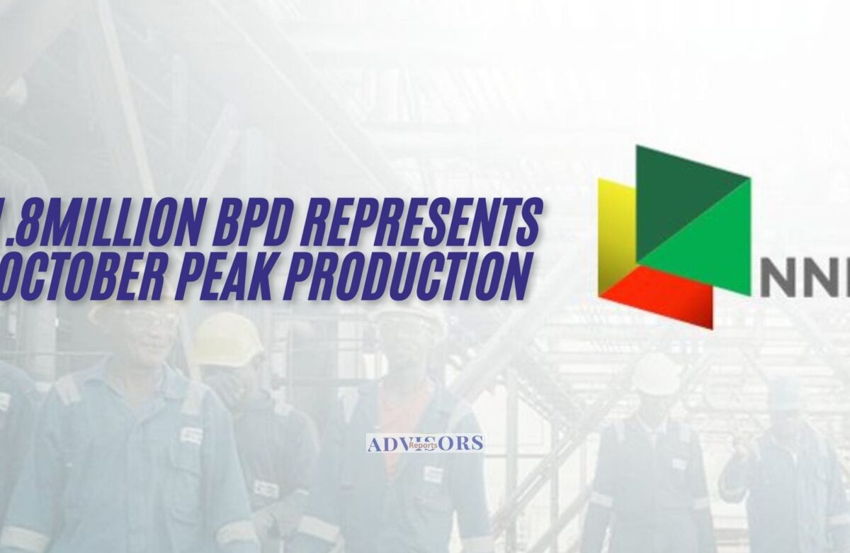 NNPC claims 1.8million bpd crude oil figure represents October peak production, not average output
