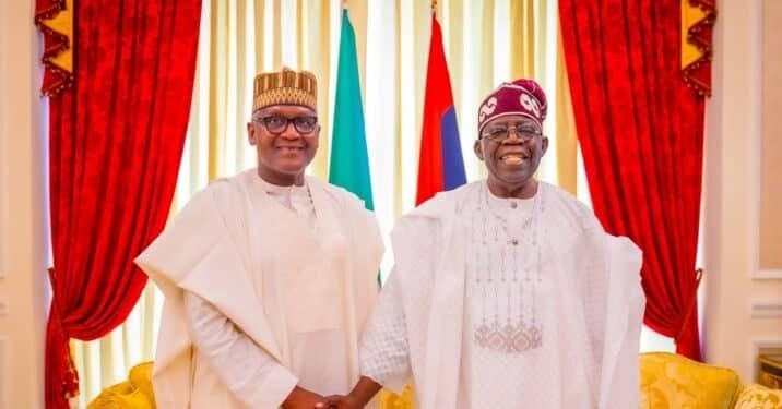 Dangote commends Tinubu for appointing Ojulari, Kida, says new leadership supports his refinery’s needs